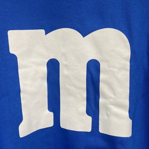 White Letter M Unisex Sweatshirt Size Large - Picture 2 of 5